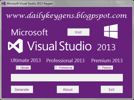 Visual studio 2012 premium product key generator download